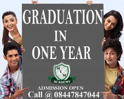 Complete Graduation Degree in One Year Call 0844-784-7044