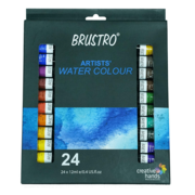 Brustro Artists' Watercolour | Pack of 24 | 12ml Tubes