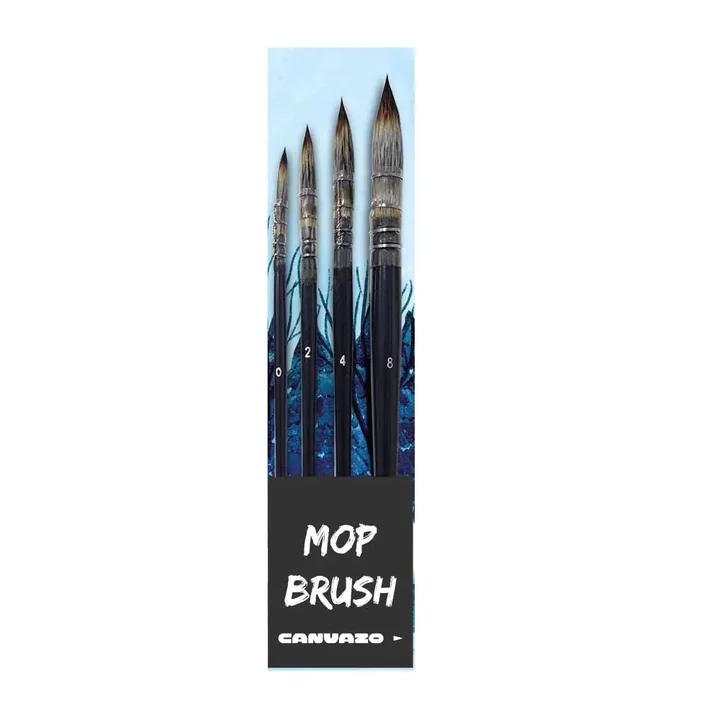Mastering the Art of Brushwork with Canvazo's Mop Brushes